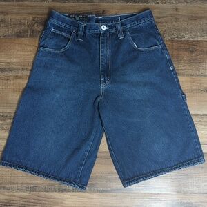 Vintage 90s Guess Jeans Pascal Wide Leg Painter's Shorts Size 36 x 14"